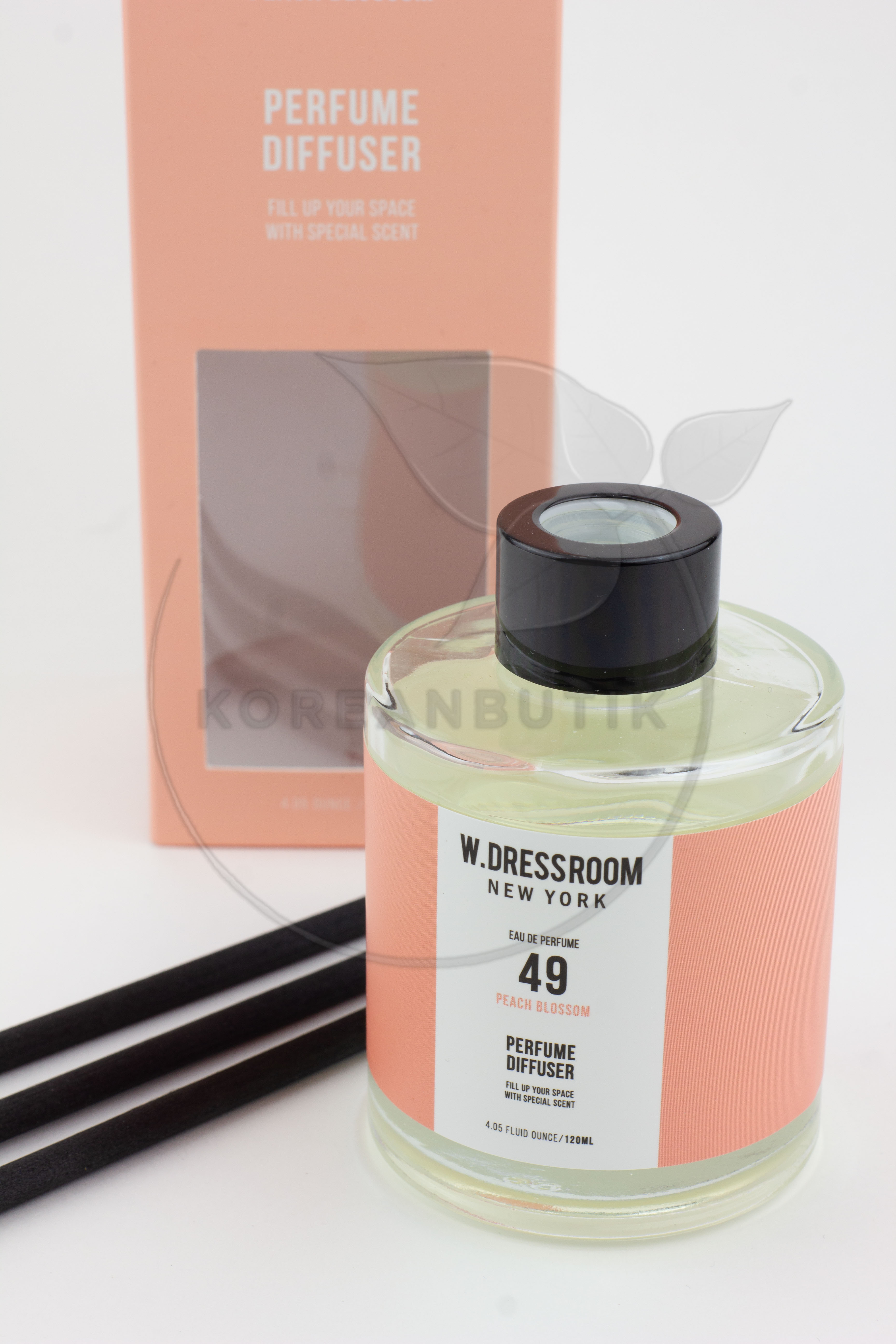  W.Dressroom New Perfume Diffuser Home Fragrance Aromatherapy № 49 Peach 120 ml 