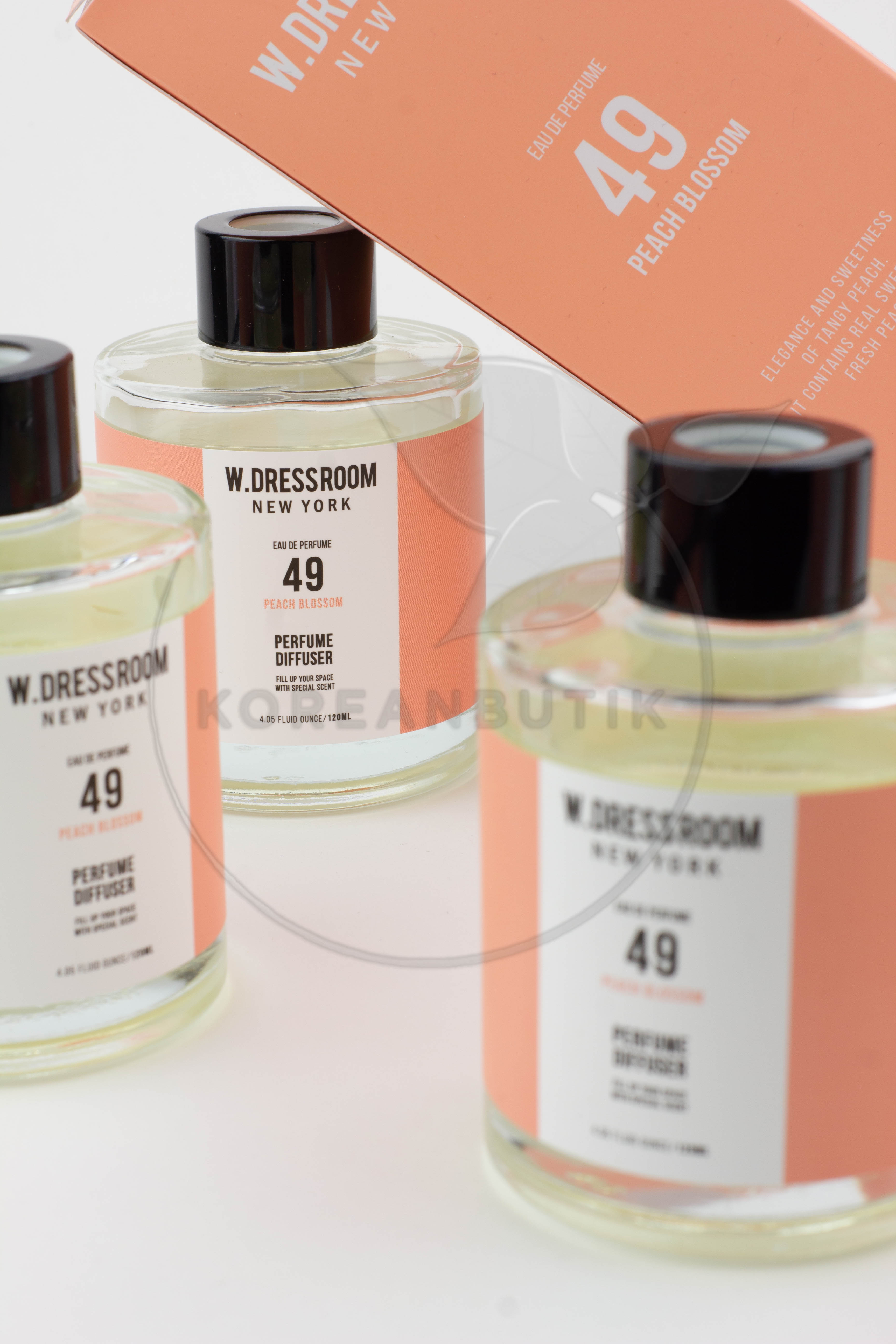  W.Dressroom New Perfume Diffuser Home Fragrance Aromatherapy № 49 Peach 120 ml 