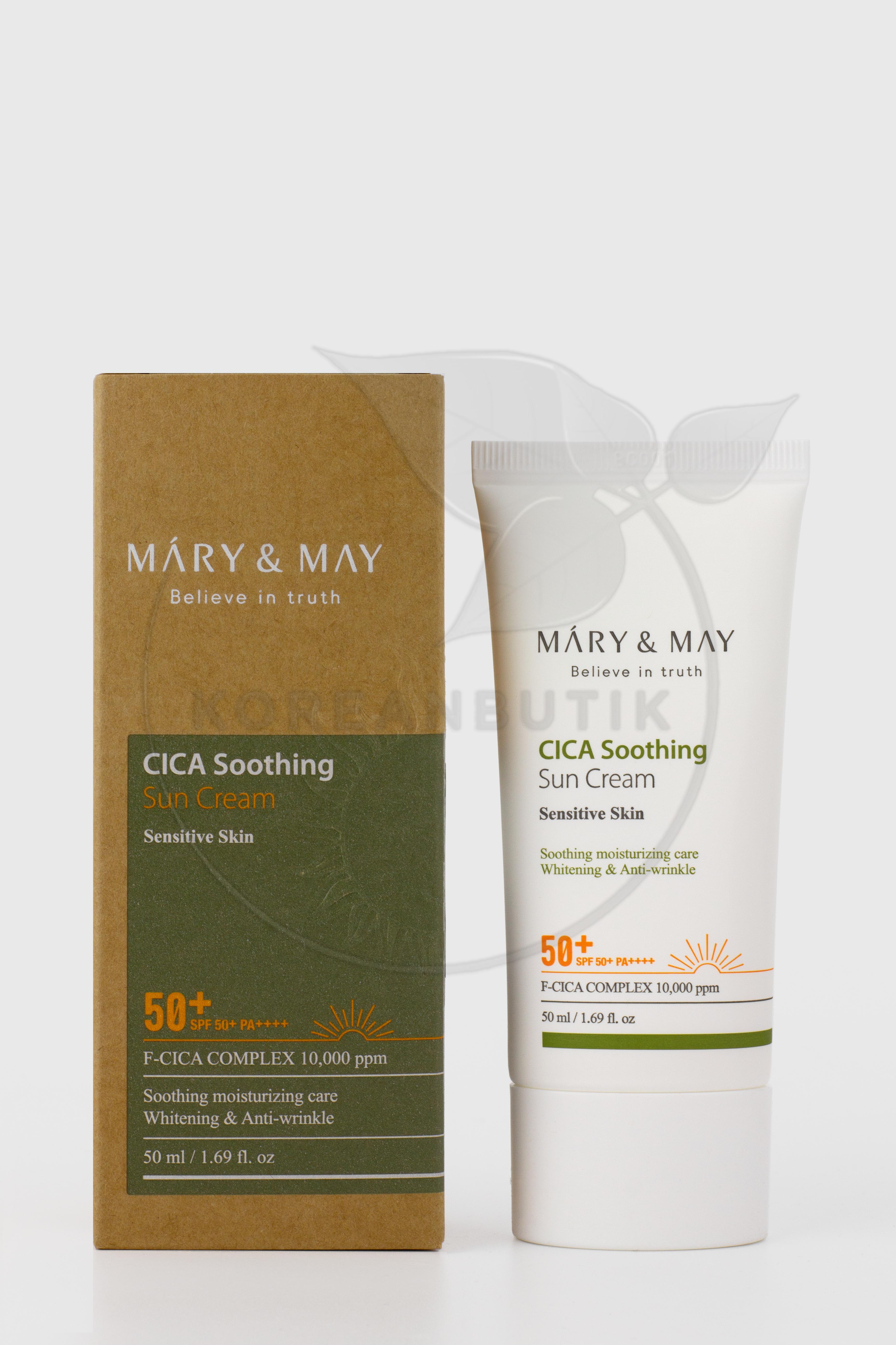  MARY & MAY CICA Soothing Sun Cream SPF50+ PA++++ 50 мл 