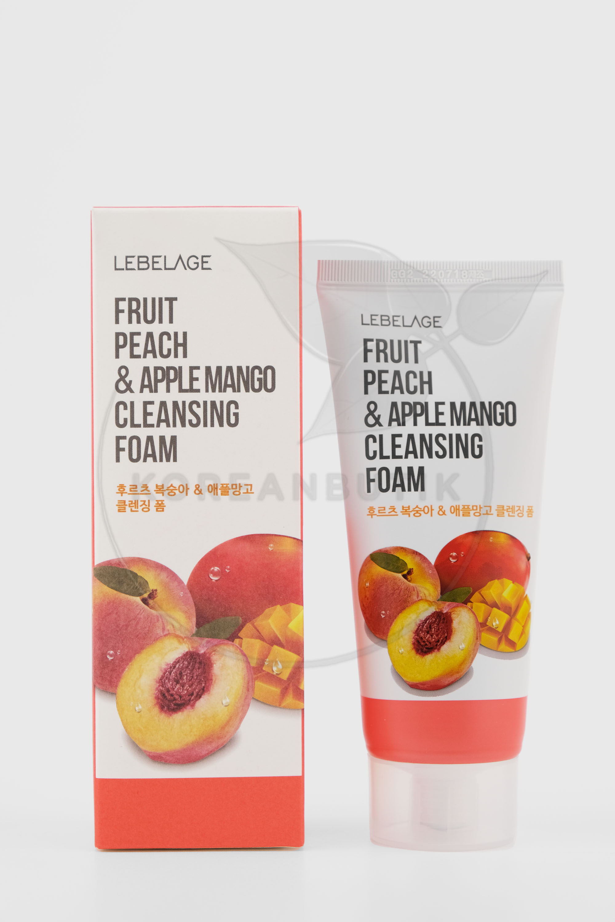 Lebelage Fruit Peach & Apple Mango Cleansing Foam 100ml 
