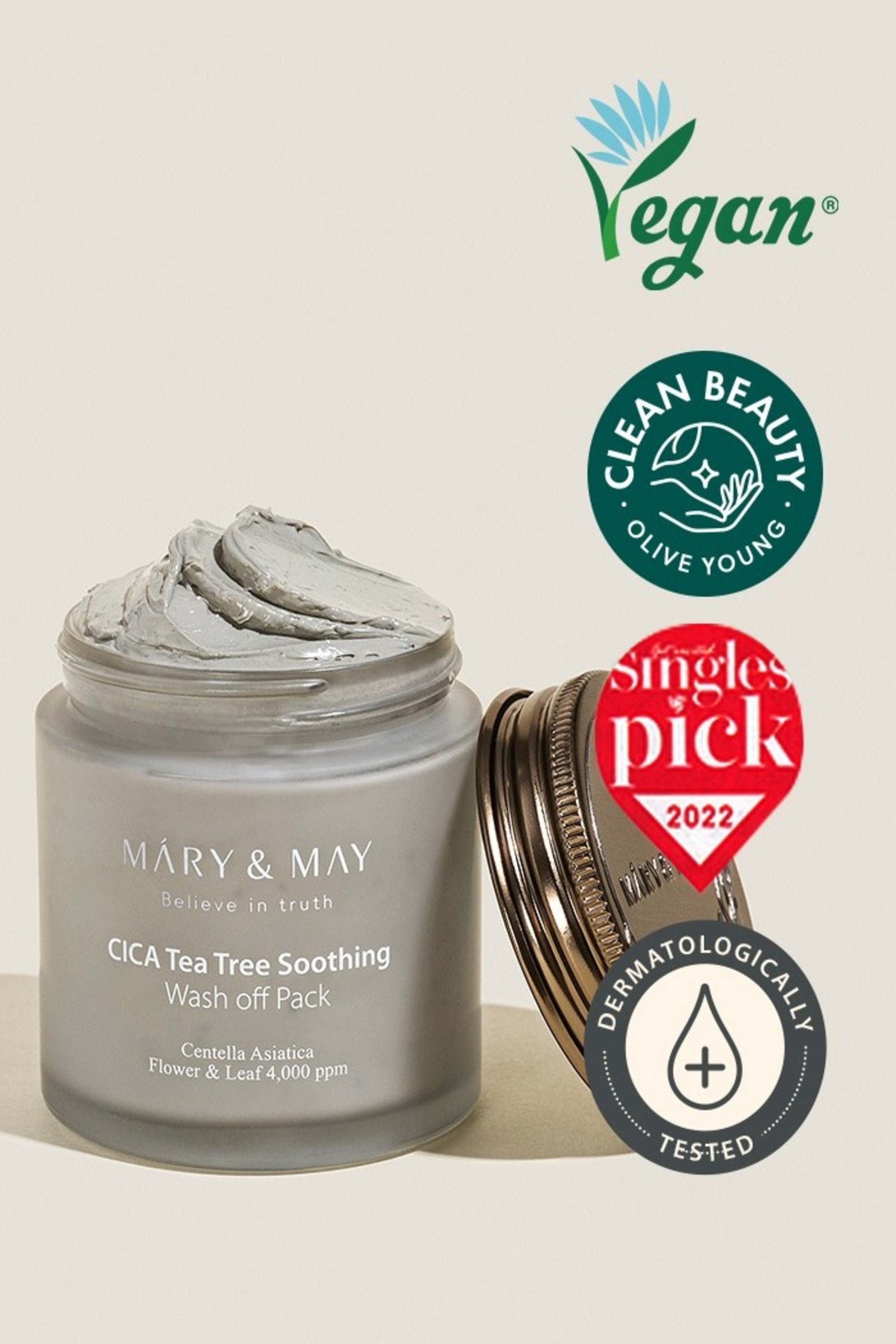  Mary&May Cica TeaTree Soothing Wash off Pack 125g 